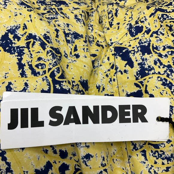 Jil Sander Yellow / Blue Printed Cotton Top - Picture 5 of 6